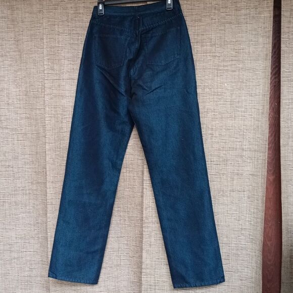New York & Company Dark Blue Straight Jeans - Picture 3 of 4